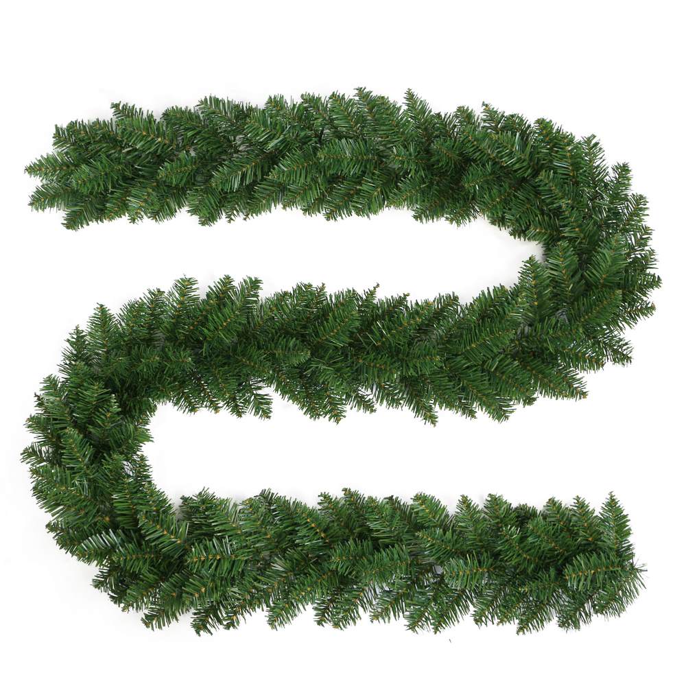 Corona de navidad en pvc verde