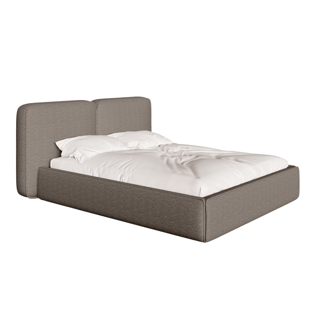 Fedve Polsterbett LAUGA Braun Pes - Polyester