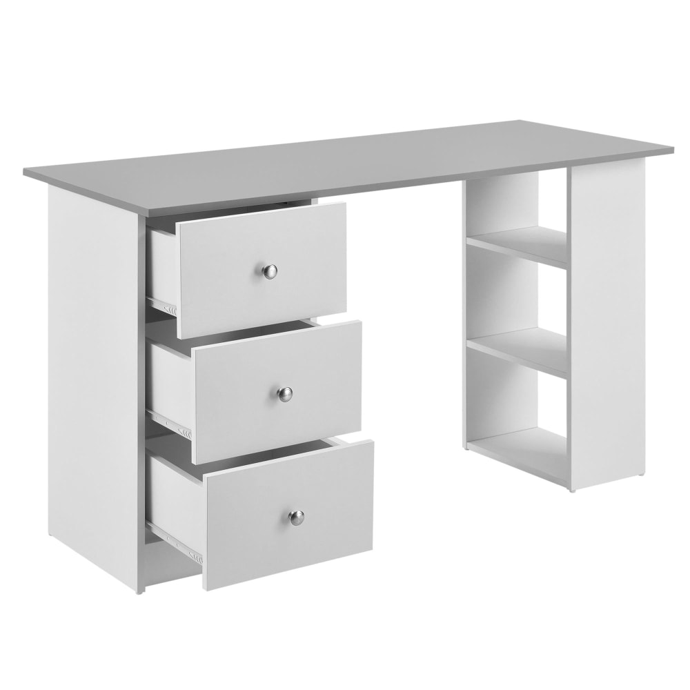 Bureau table de bureau 120 x 49 x 72 cm bois blanche - Maisons du Monde