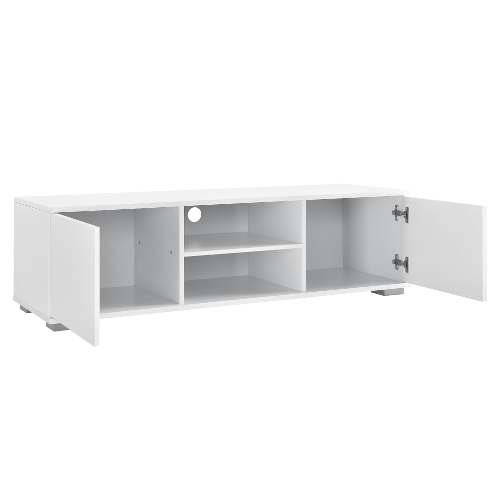 Meuble TV bas blanc 120 x 40 x 34.5 cm