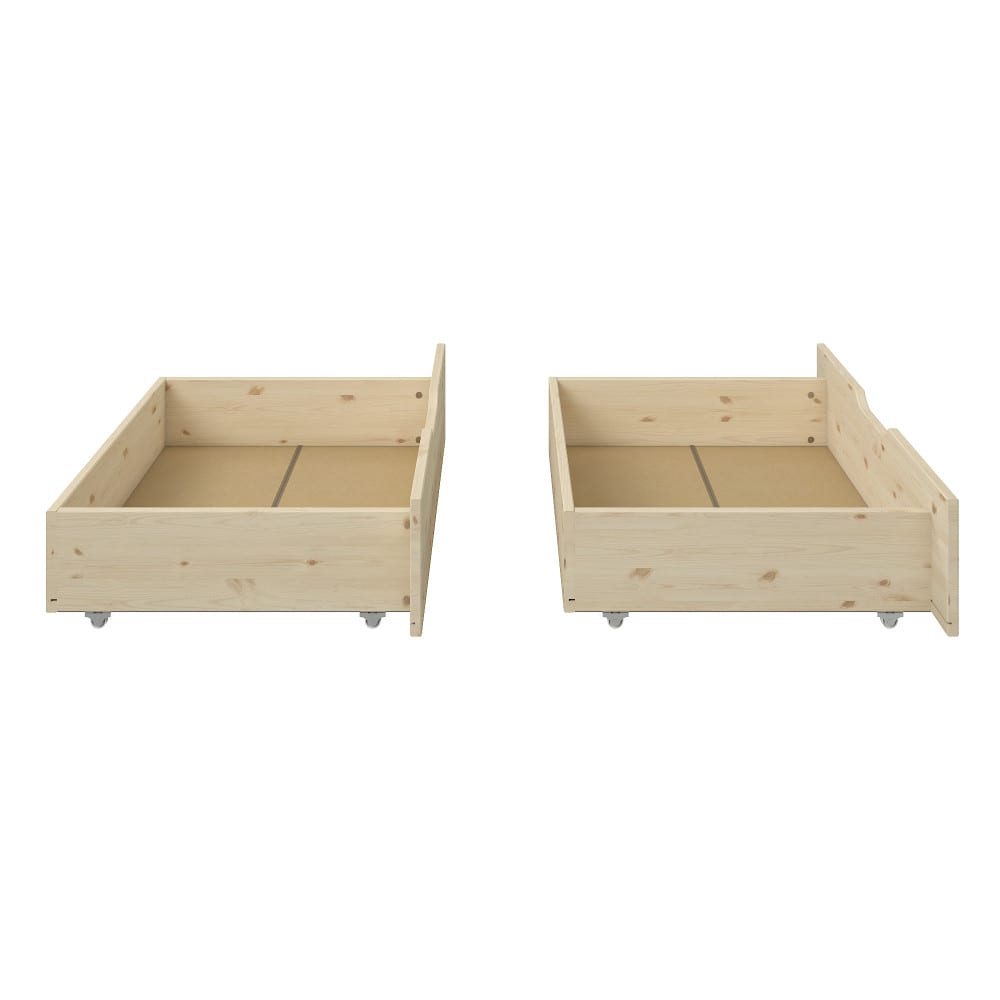 Paire de tiroirs pour lit superposé Isidore pin massif naturel 94x58