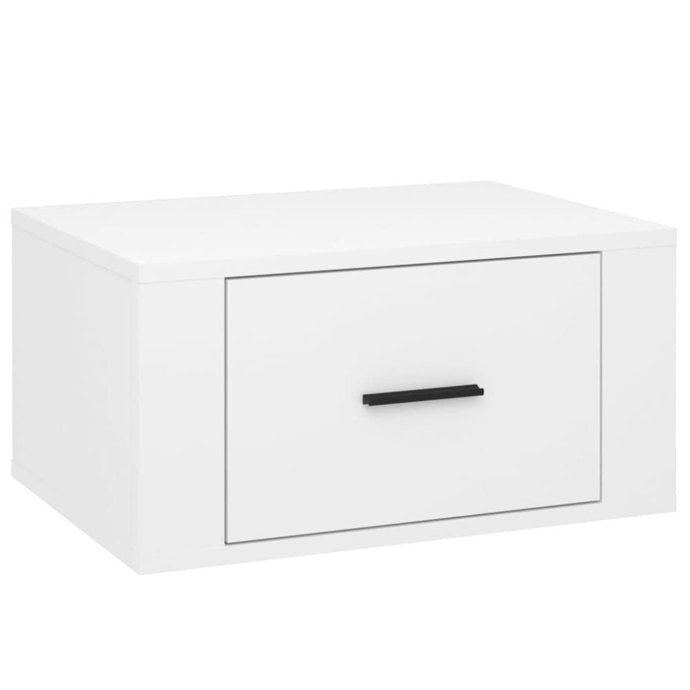 Mesita de noche madera blanco 50