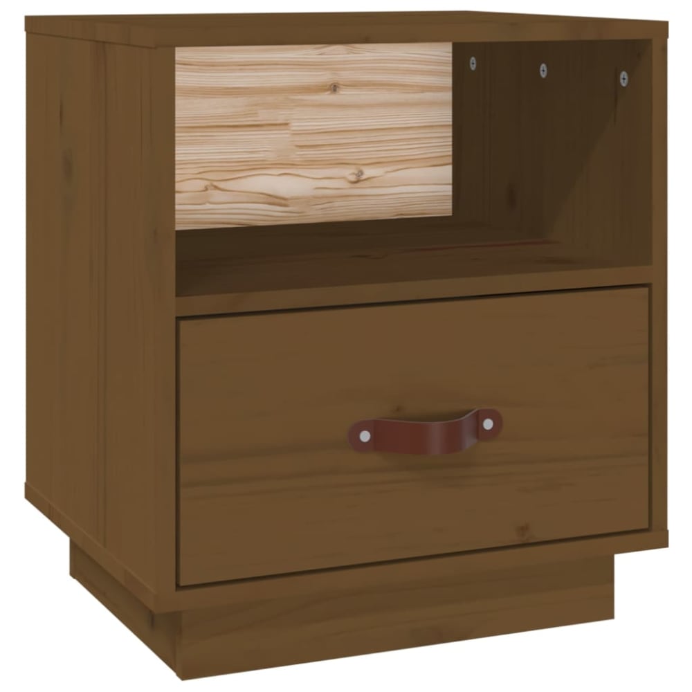 Tables de chevet en bois marron marron  40 x 34 x 45 cm