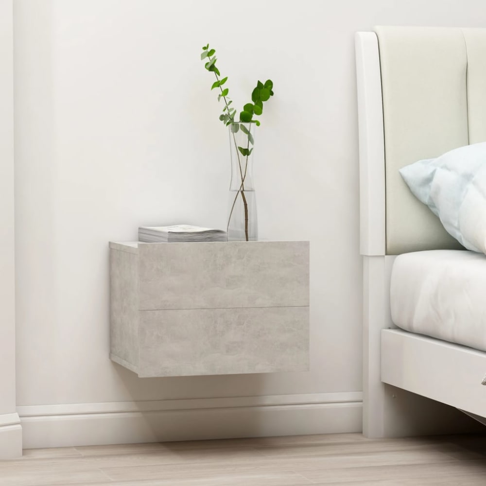 Table de chevet bois transformé gris 40 x 30 x 30 cm - Maisons du Monde
