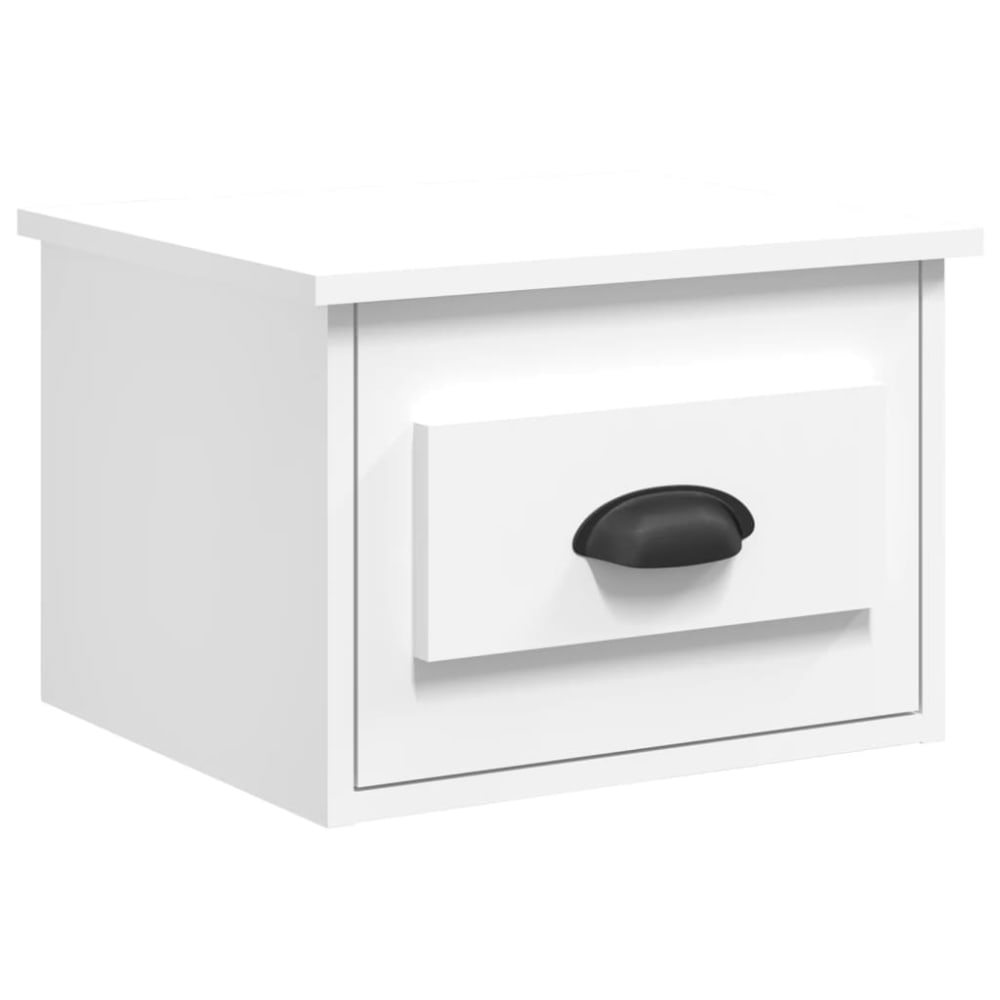 Mesita de noche madera blanco 41