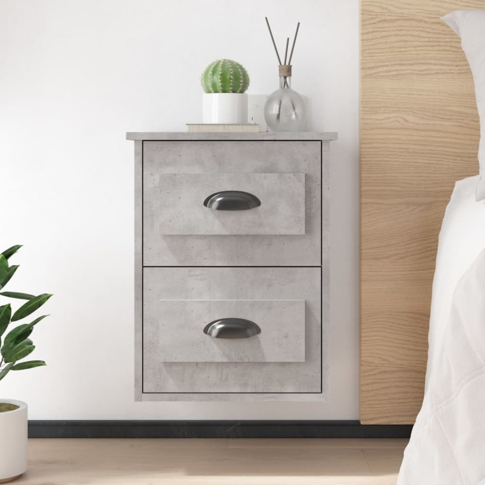 Table de chevet gris 41,5 x 36 x 53 cm - Maisons du Monde