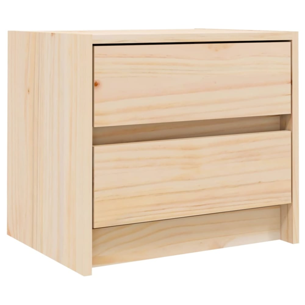 Tables de chevet en bois ocre marron  40 x 31 x 35,5 cm