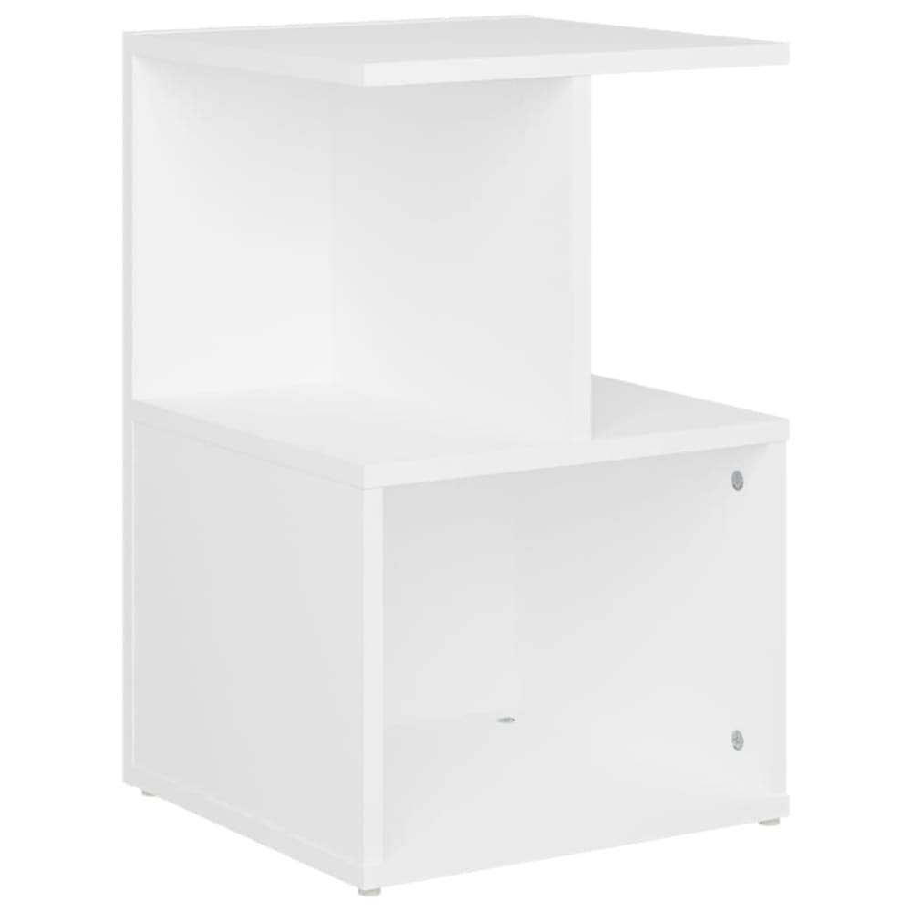 Mesita de noche madera blanco 35