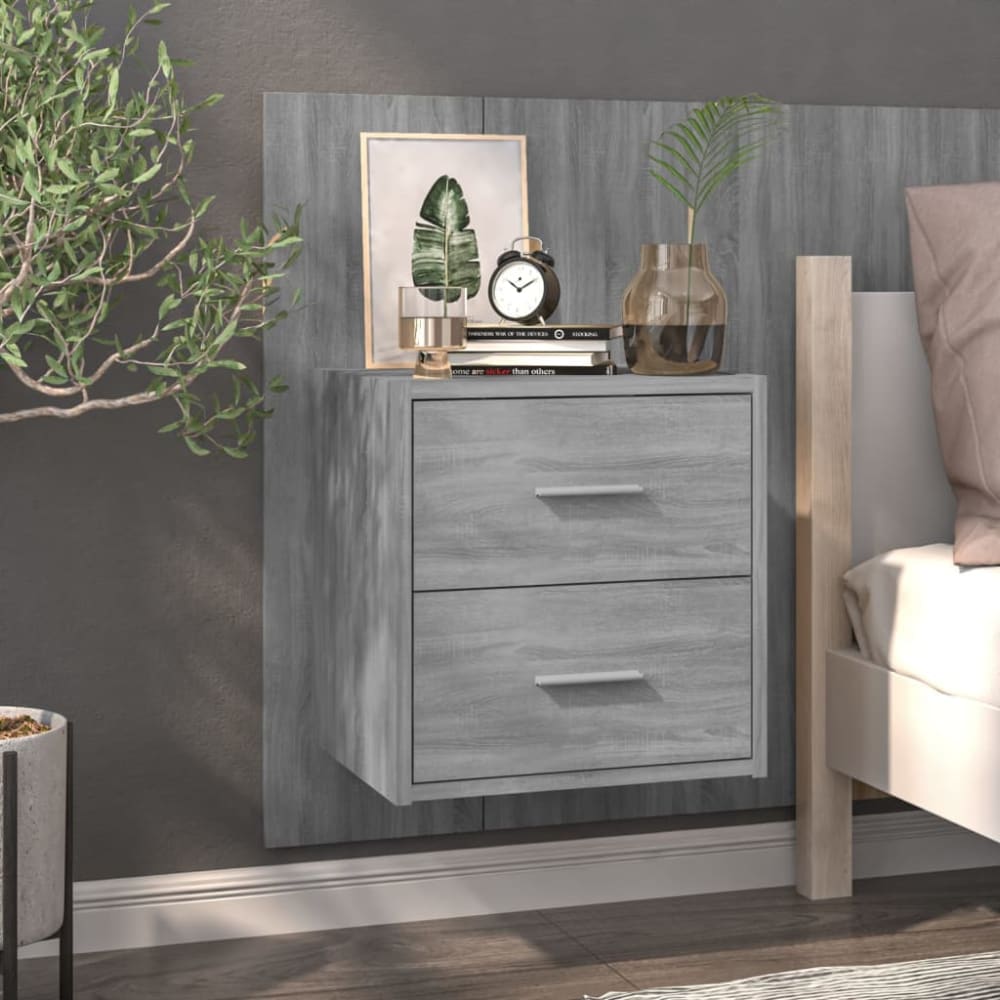 Table de chevet gris 48,5 x 32,5 x 80 cm - Maisons du Monde