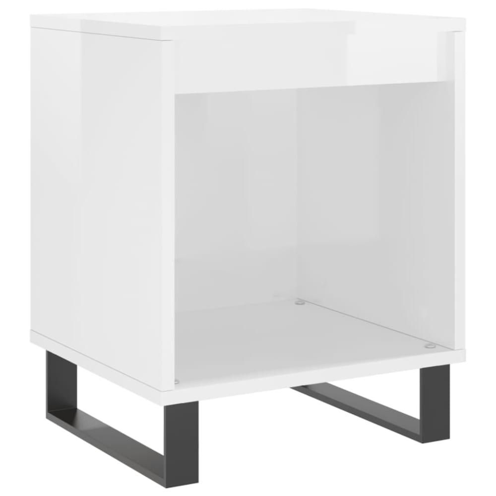 Mesita de noche madera blanco 40