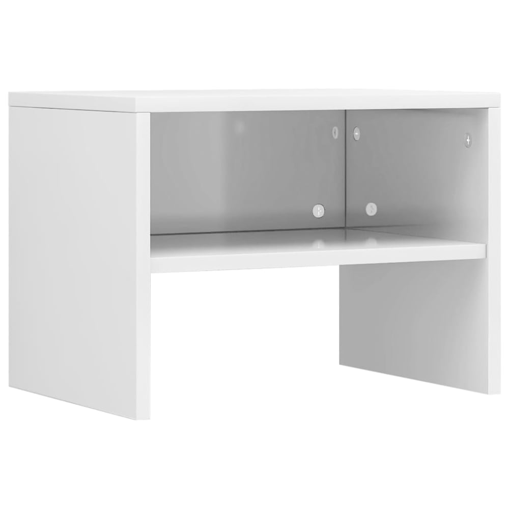 Mesita de noche madera blanco 40