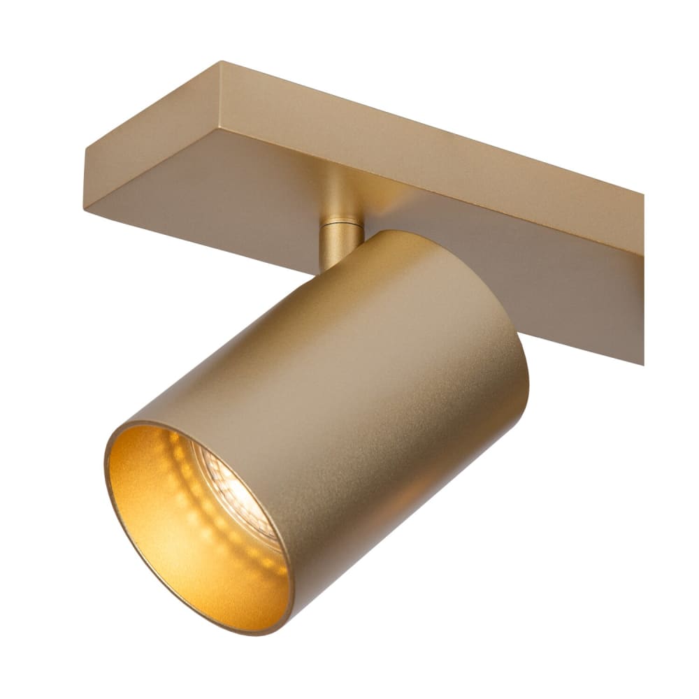 Spot de plafond, métal, doré, 2 projecteurs — vue 4