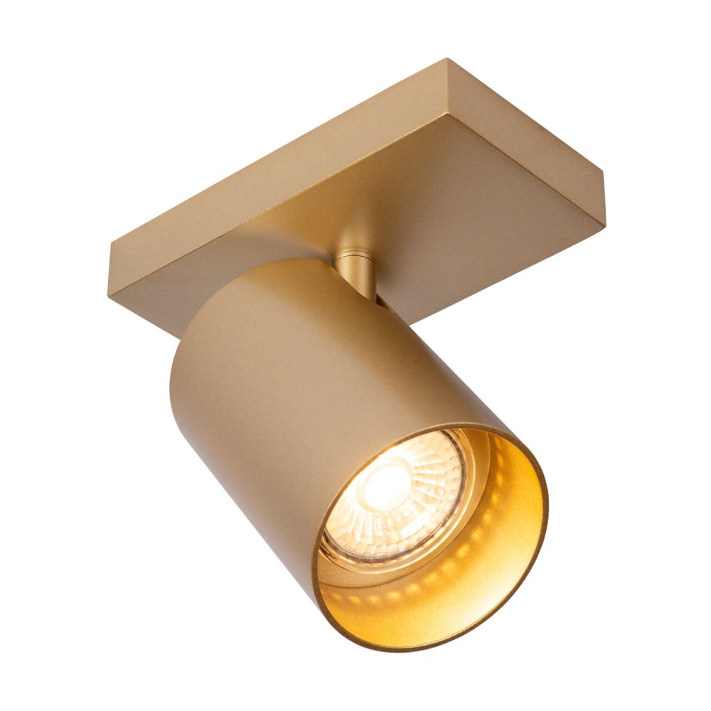 Spot de plafond, métal, doré, 13x7x2 cm — vue 3