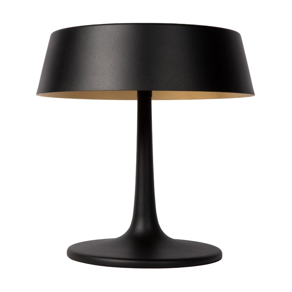 Lampe de table en métal, or et noir — vue 4