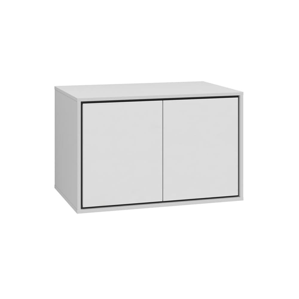 Petits meubles Meuble sous-vasque 80 cm panneaux stratifiés blanc Blanc Panneau De Particules - 78x51x48cm