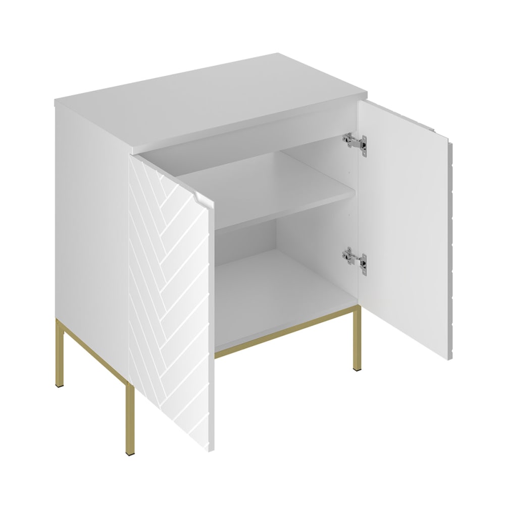 Waschbeckenunterschrank 80cm Melamin Weiß - Maisons Du Monde