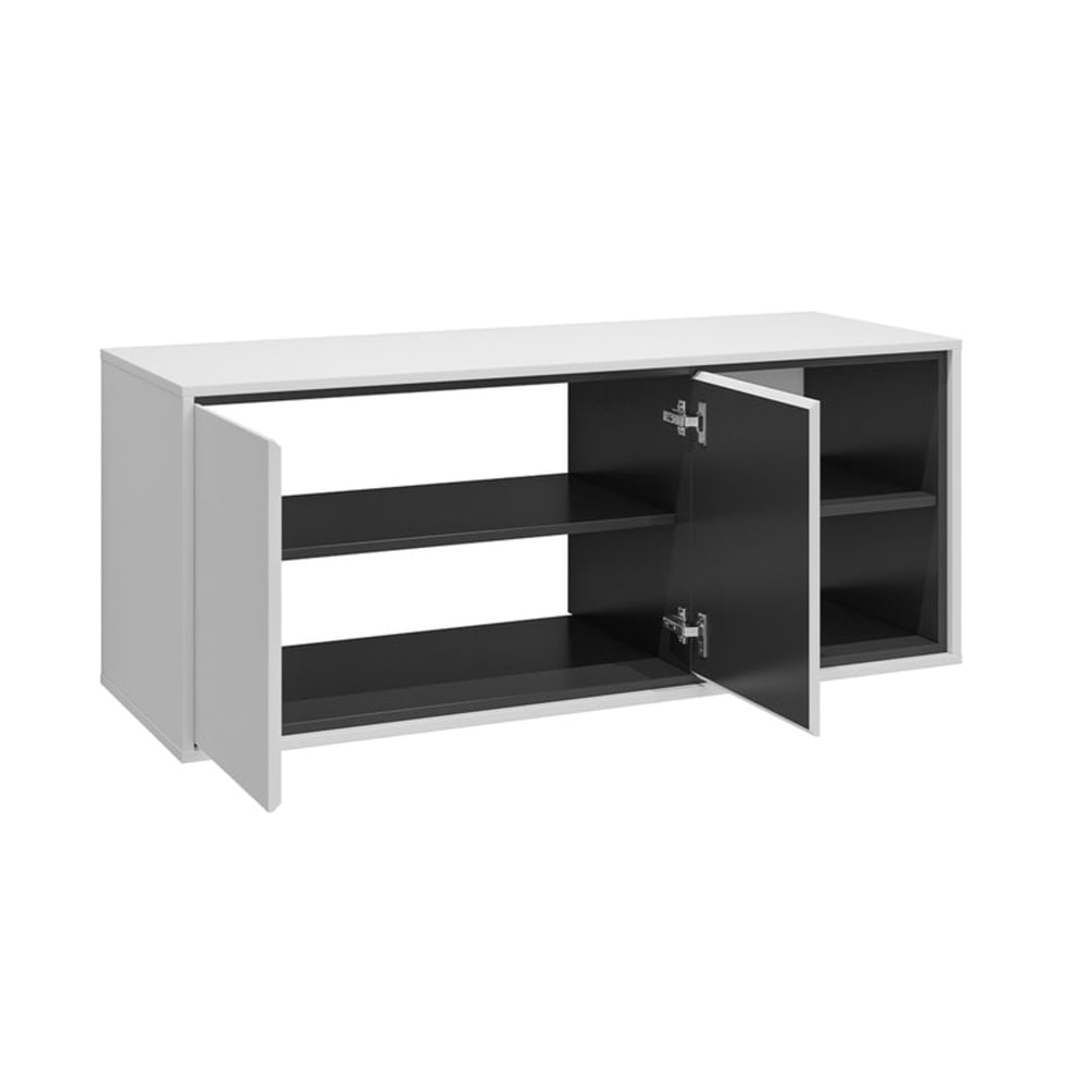 Set Waschtischunterschrank 120 cm Laminierte Platten Weiß -