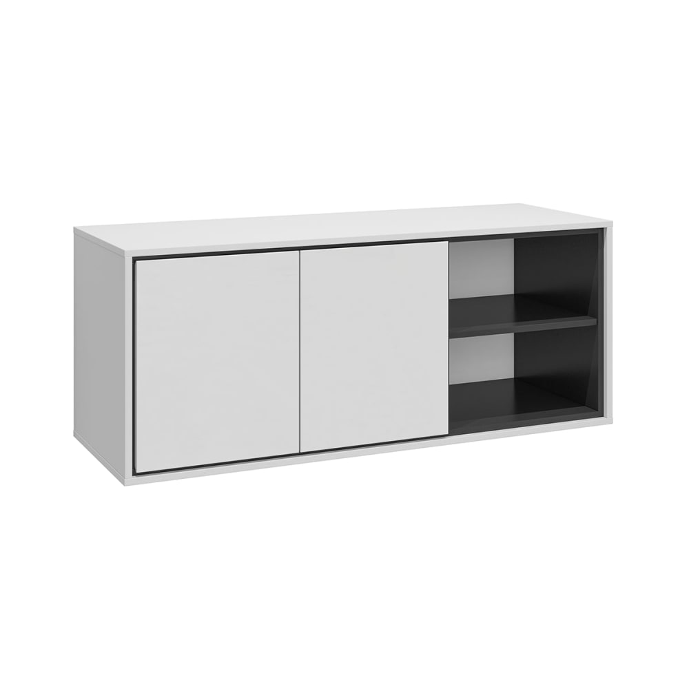 Petits meubles Waschtischunterschrank 120 cm Laminierte Platten Weiß Weiß Spanplatte