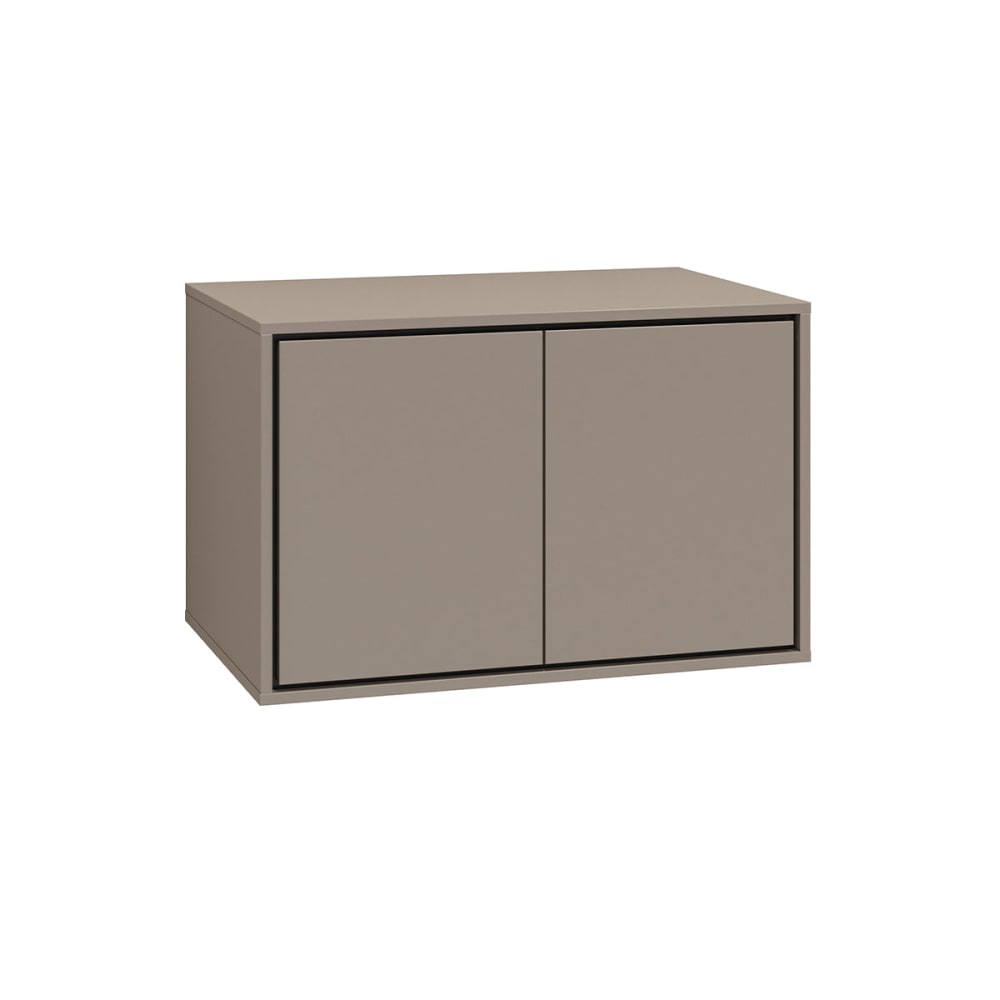Petits meubles Meuble sous-vasque 80cm panneaux stratifiés taupe Taupe Panneau De Particules - 78x51x48cm