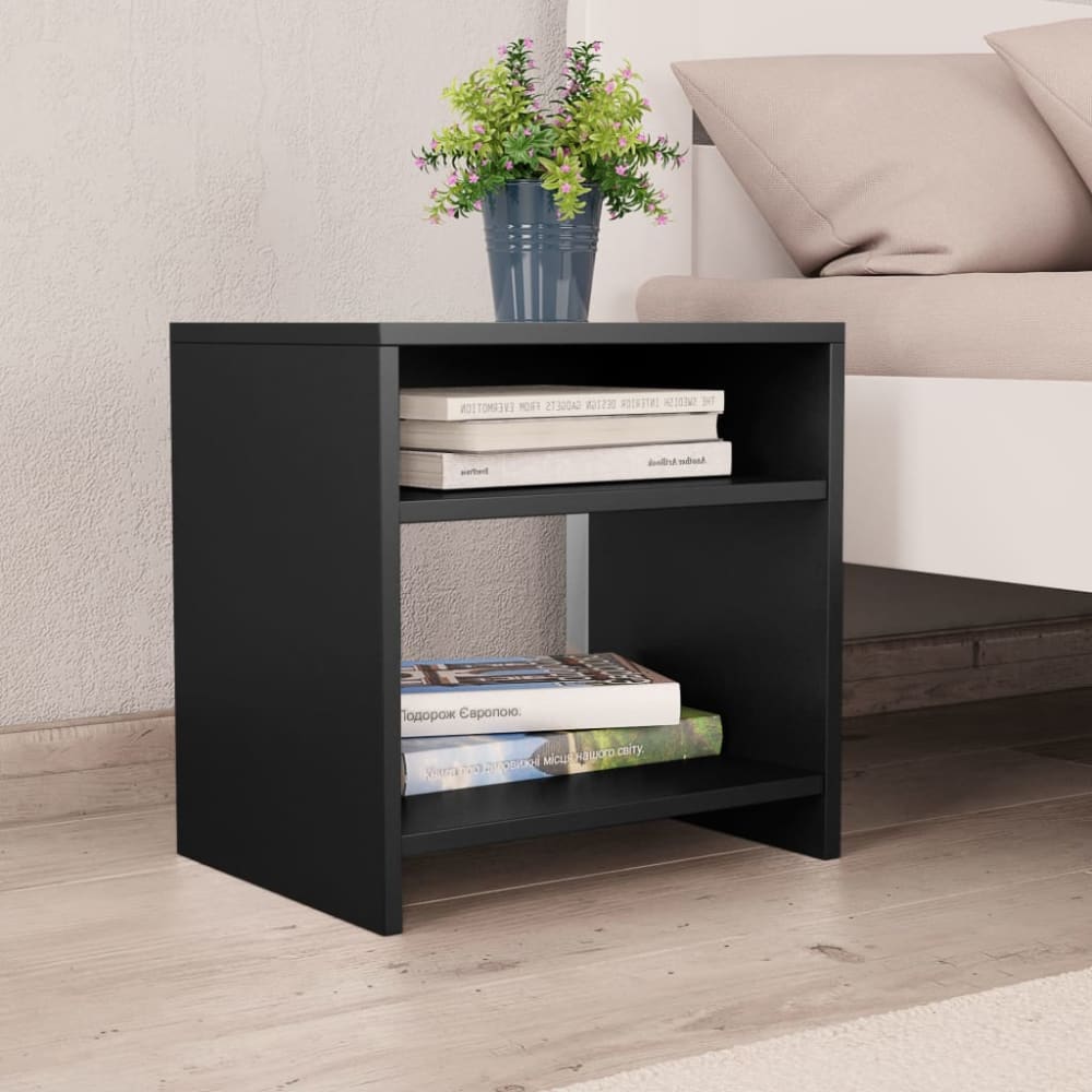 Tables de chevet bois transformé noir 40 x 30 x 40 cm - Maisons du Monde
