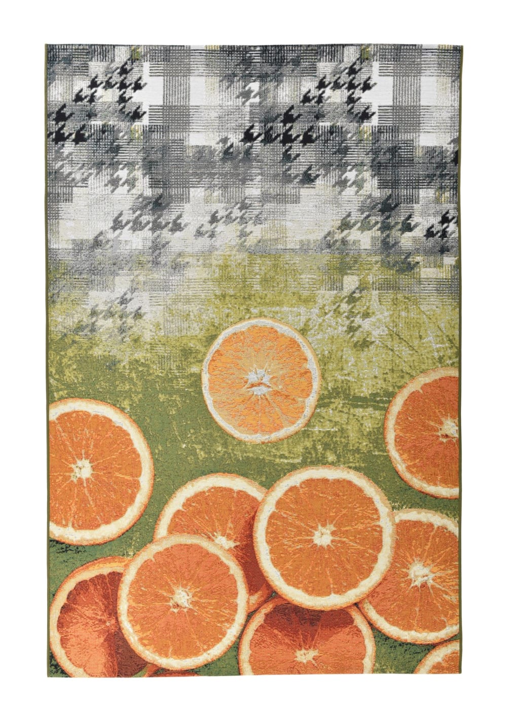 THEKO Outdoor-Teppich mit sommerlichem Design 190x290 cm, orange style modern Mehrfarbig Öko-Tex Zertifikat Pvc - Polyvinlychlorid