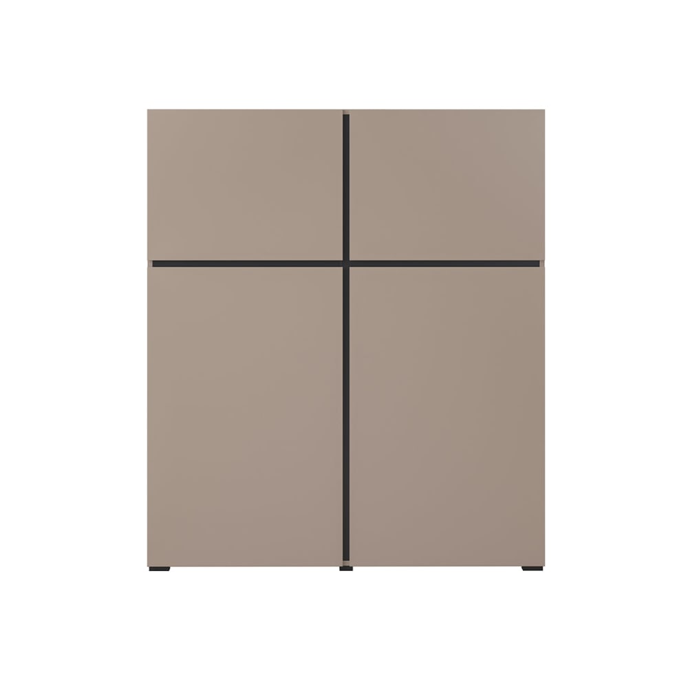 Sideboard 4-türig Laminierte Platten Braun - Maisons Du Monde