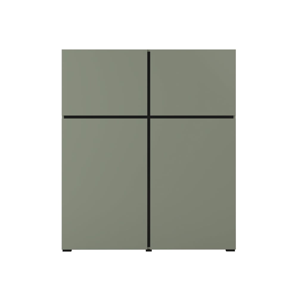 Buffet 4 portes panneaux stratifiés vert - Maisons du Monde