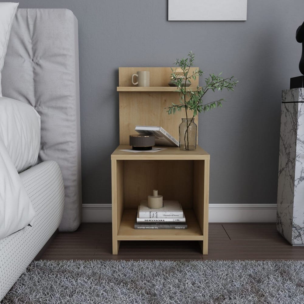 Nachttisch mit 1 Fach Eichendekor H72 cm - Maisons Du Monde