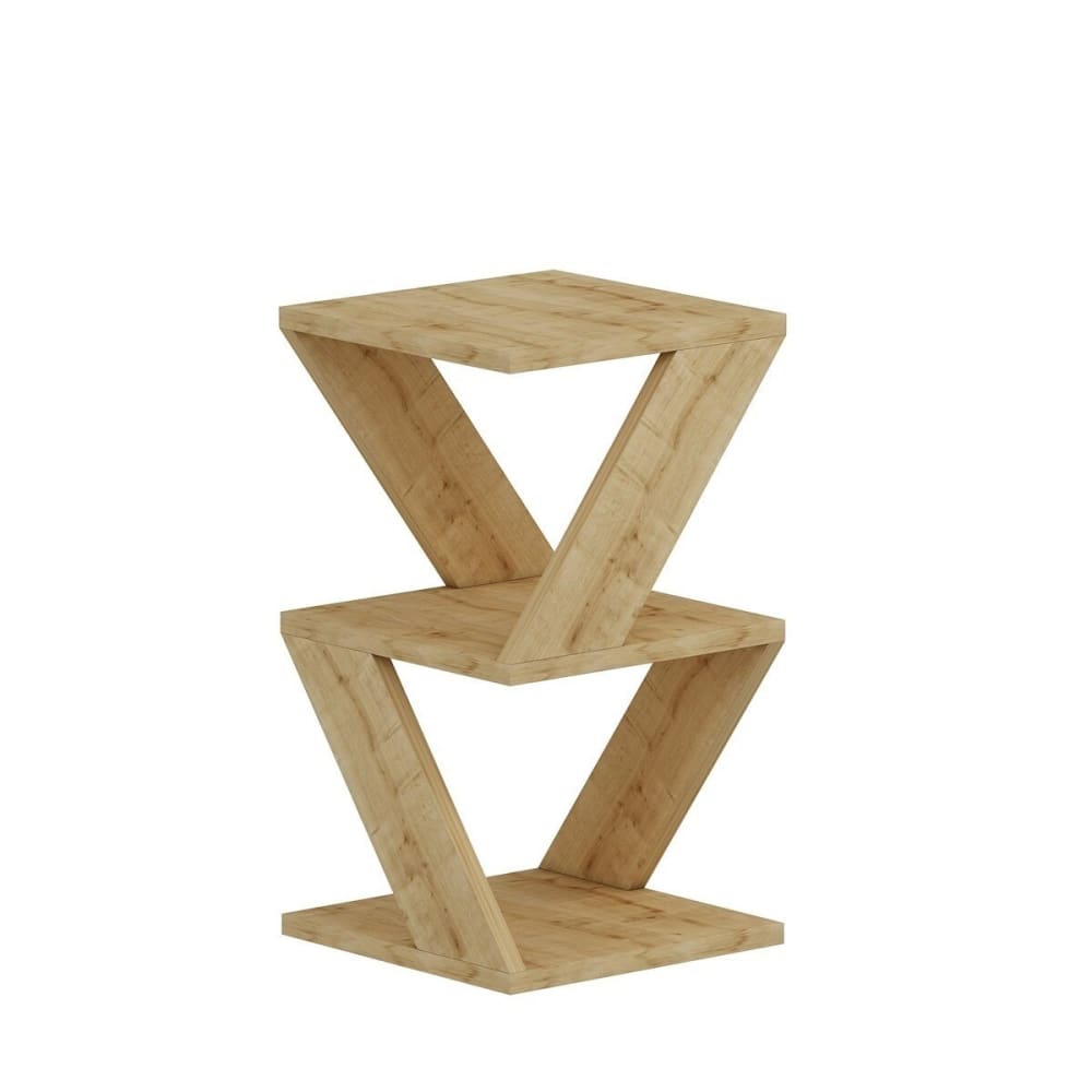 Bout de canapé 3 niveaux h50 cm - chêne Bout de canapé 3 niveaux h50 cm - chêne