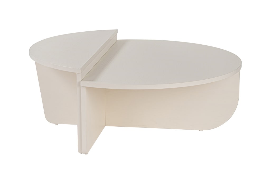 Table basse en bois blanc de bois