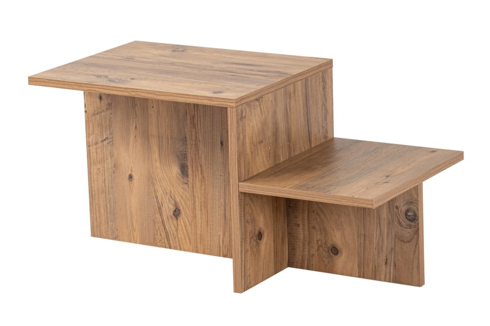Table basse en bois marron 80 x 40 x 40 cm