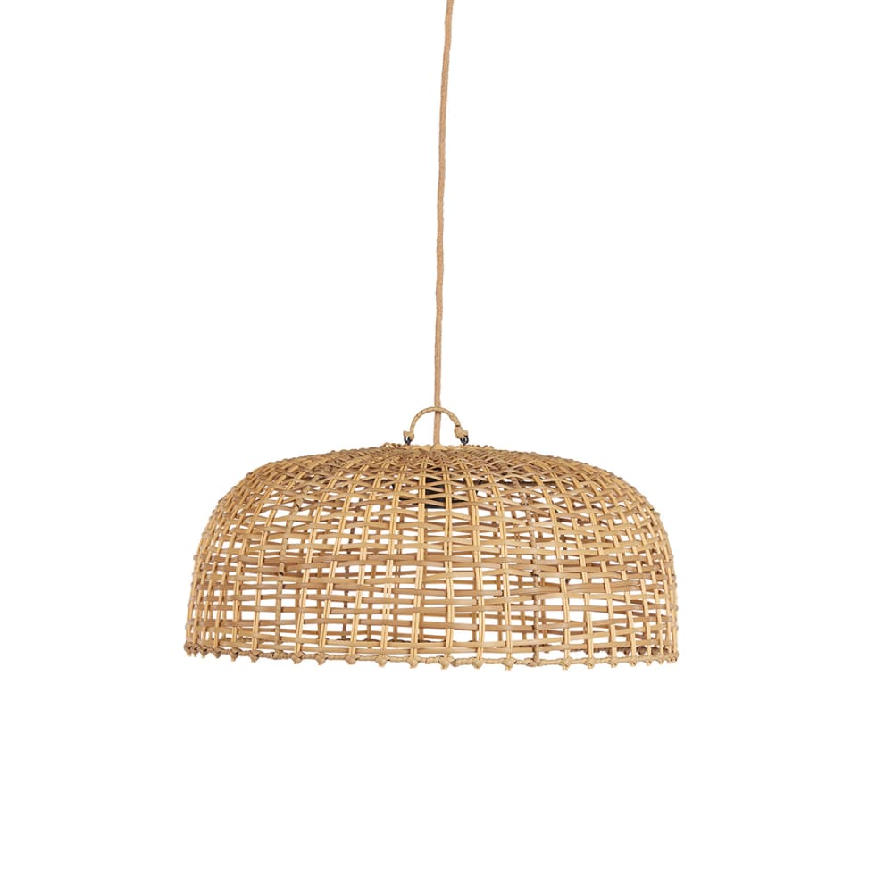 Suspension rotin synthétique marron 60x60x27cm