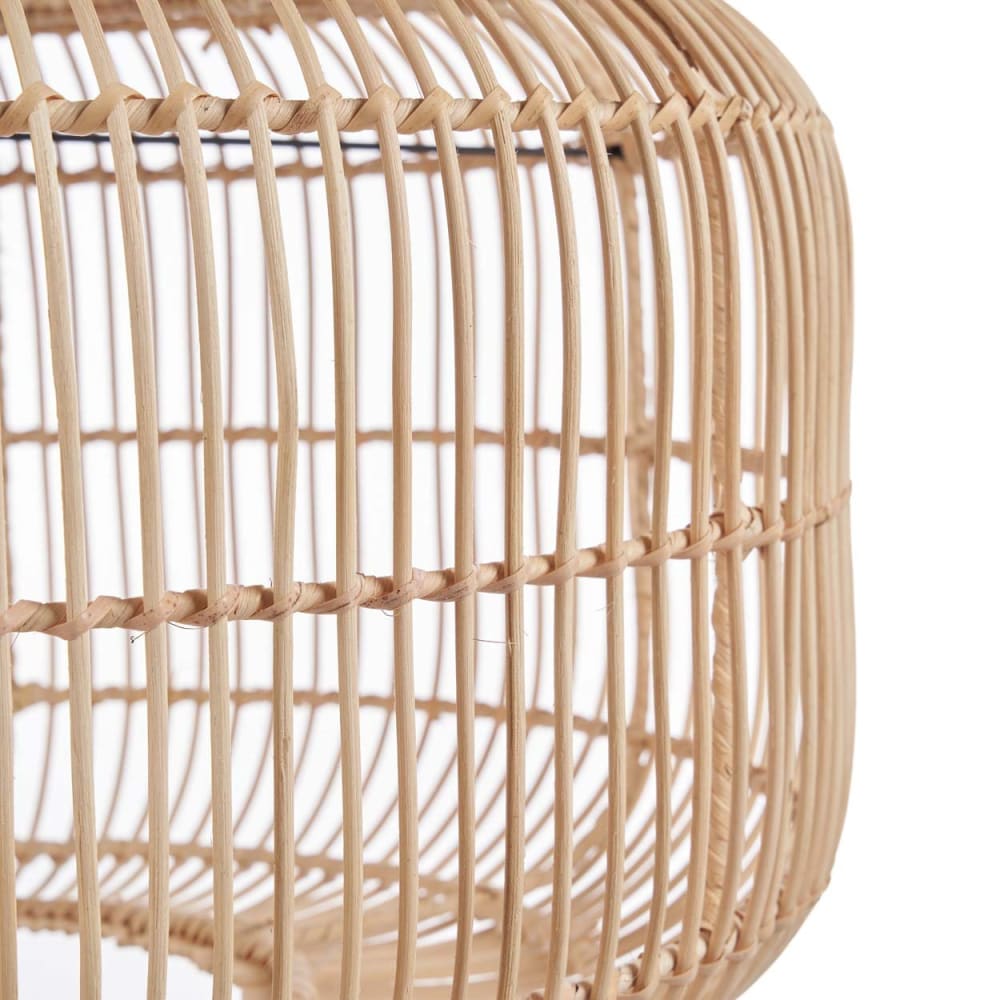 Suspension rotin marron 55x55x30cm — vue 4