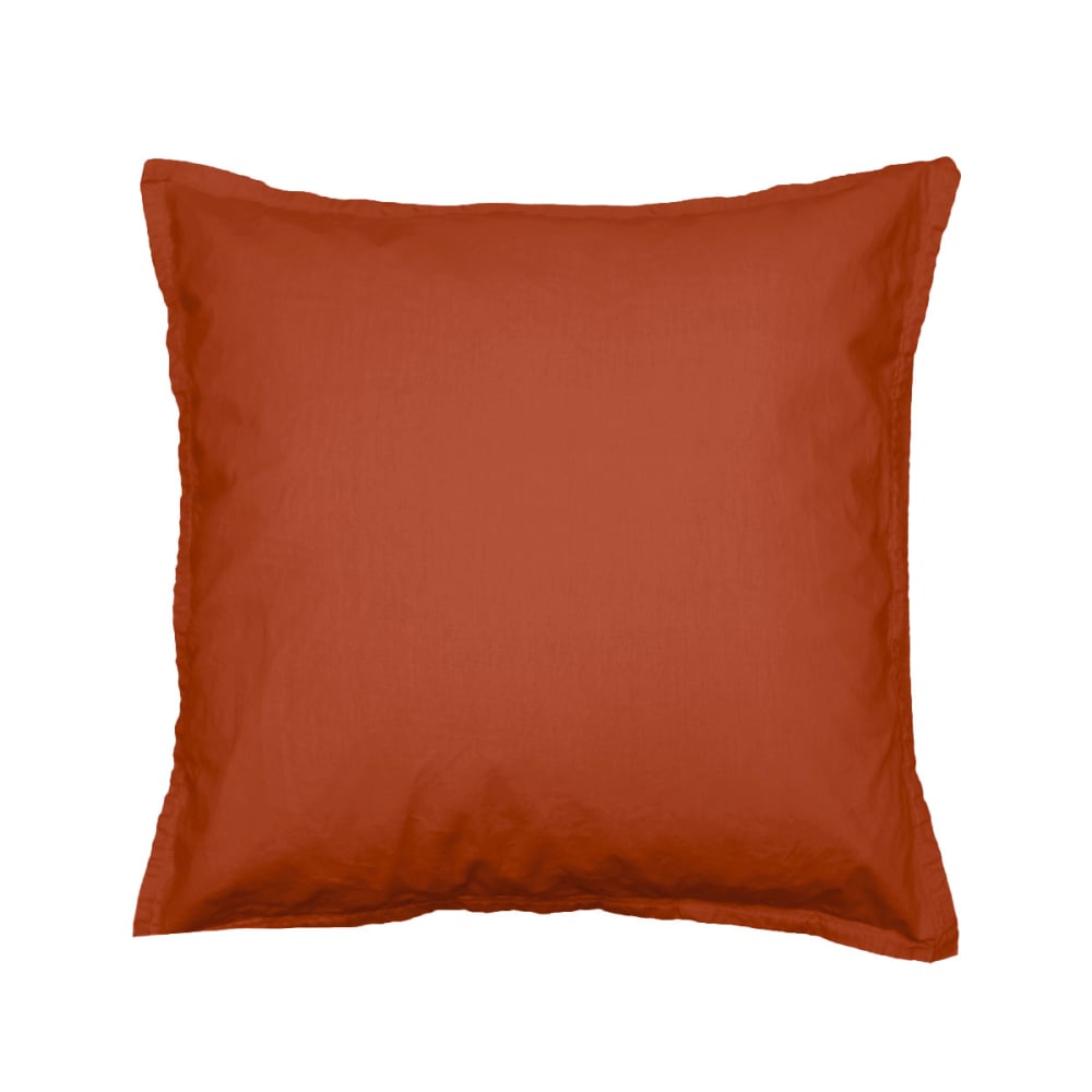 Llot de 2 taies d'oreiller en coton auburn 65x65 cm - Maisons du Monde