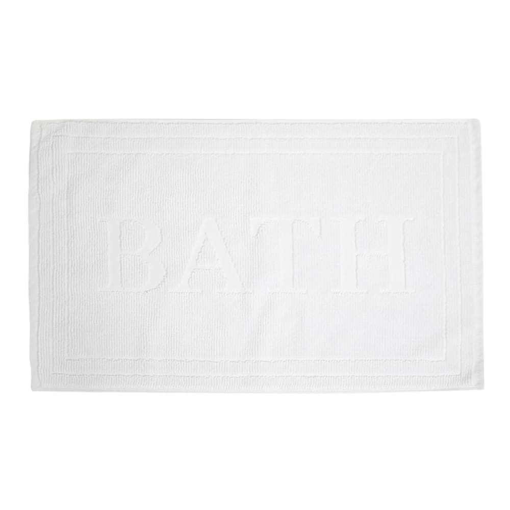 Sensei Maison Tapis de bain 1050 g/m² blanc 50x80 cm Certifié Oeko-Tex - Coton