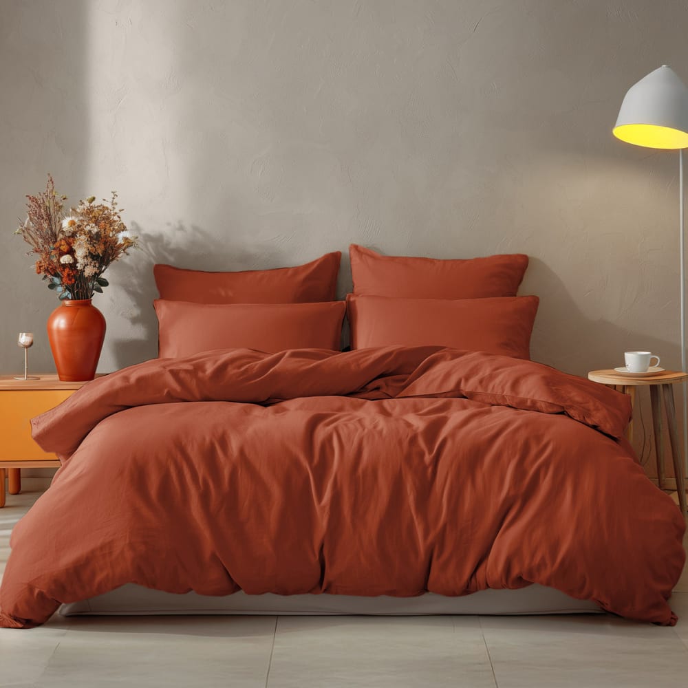 Housse de couette en coton  auburn 200x200 cm