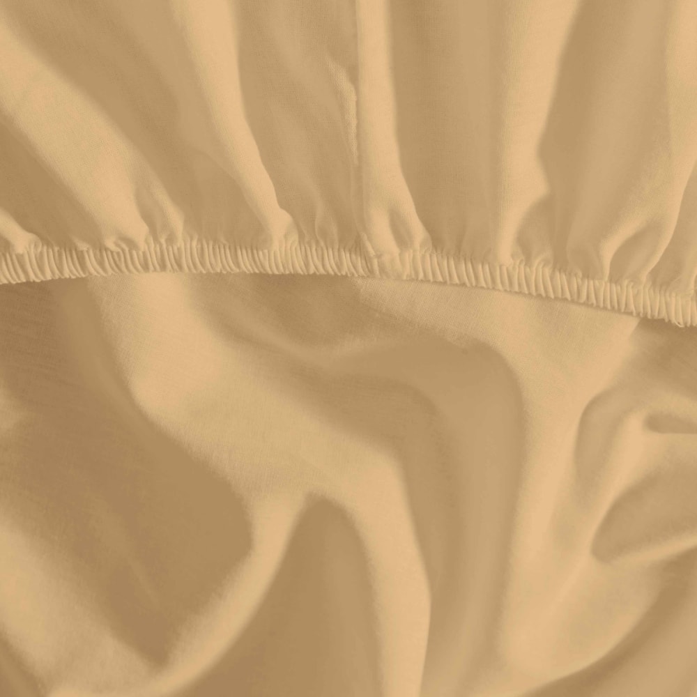 Ddrap housse en coton bonnet 30 cm moka 140x190 cm - Maisons du Monde