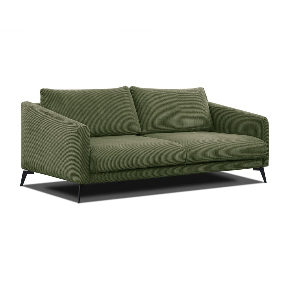 Canapé droit XXL 3 places - vert olive