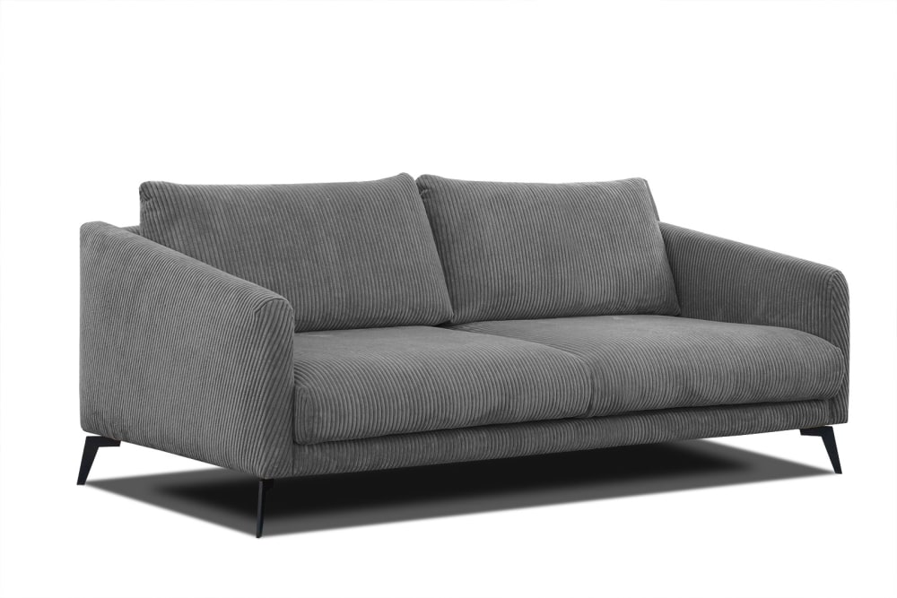 Canapé droit XXL 3 places - gris