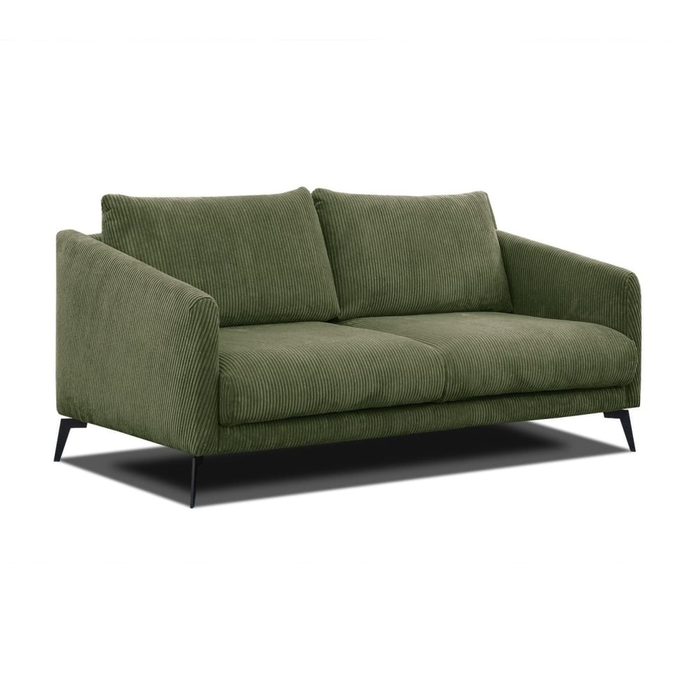 Canapé droit 3 places - vert olive