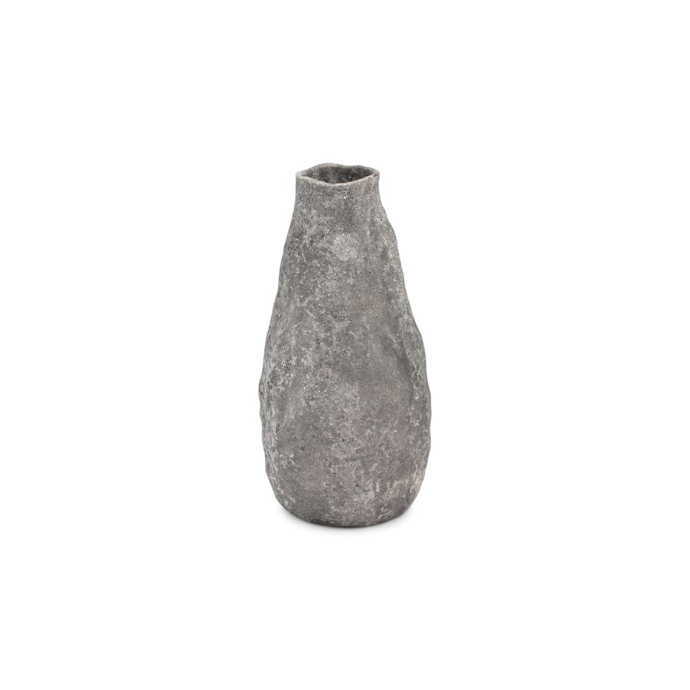 Vase gris en grès 17xh33,5cm - Maisons du Monde