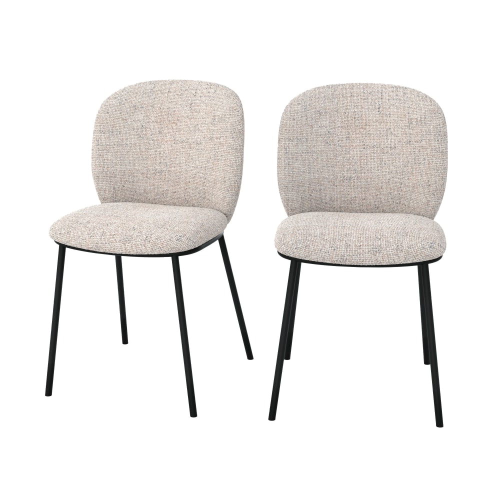Maison Pavane 2er-Set Beigetöne Chaiselongue aus Stoff style modern Beige Stoff