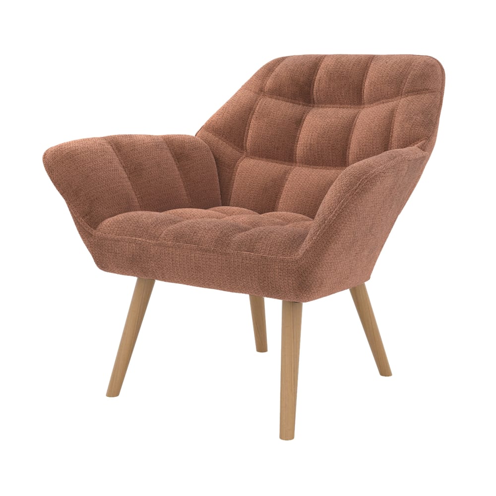 Fauteuil en tissu rouge - ancien