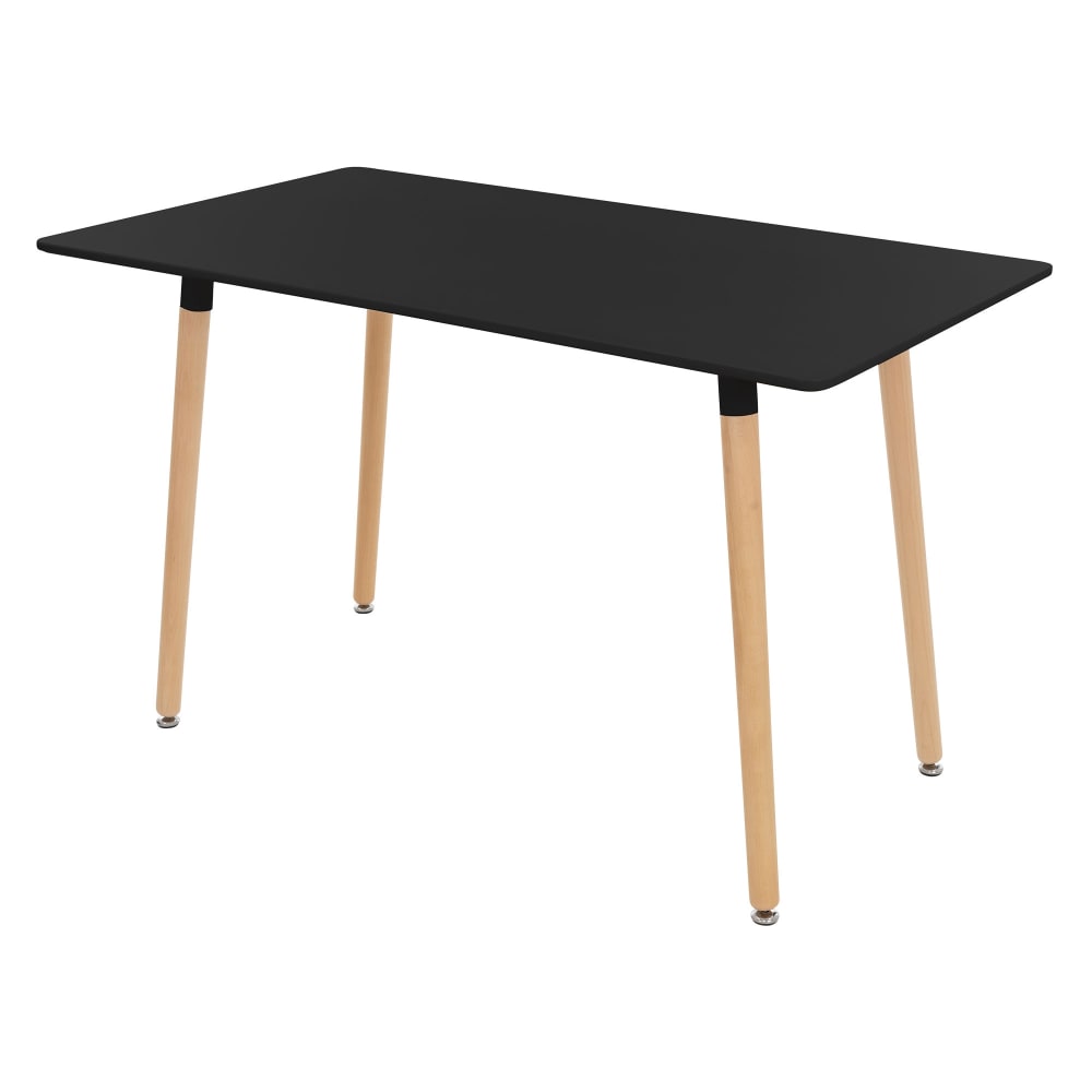 ML-Design Esstisch Schwarz aus Holz, 4-6 Personen, Skandinavisch Küchentisch style modern Schwarz Metall