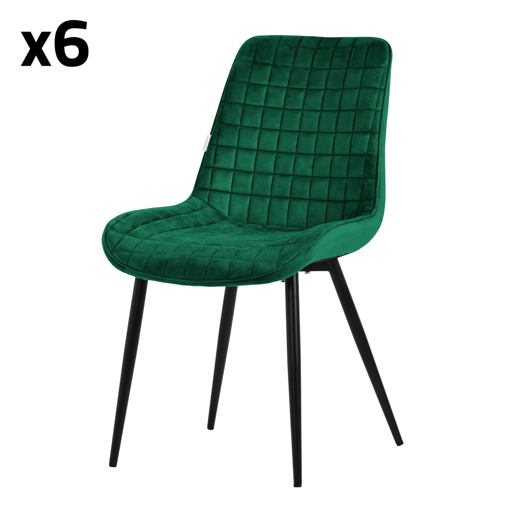 Lot de 6 chaises salle