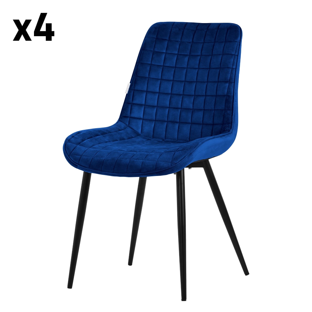 Lot de 4 chaises salle