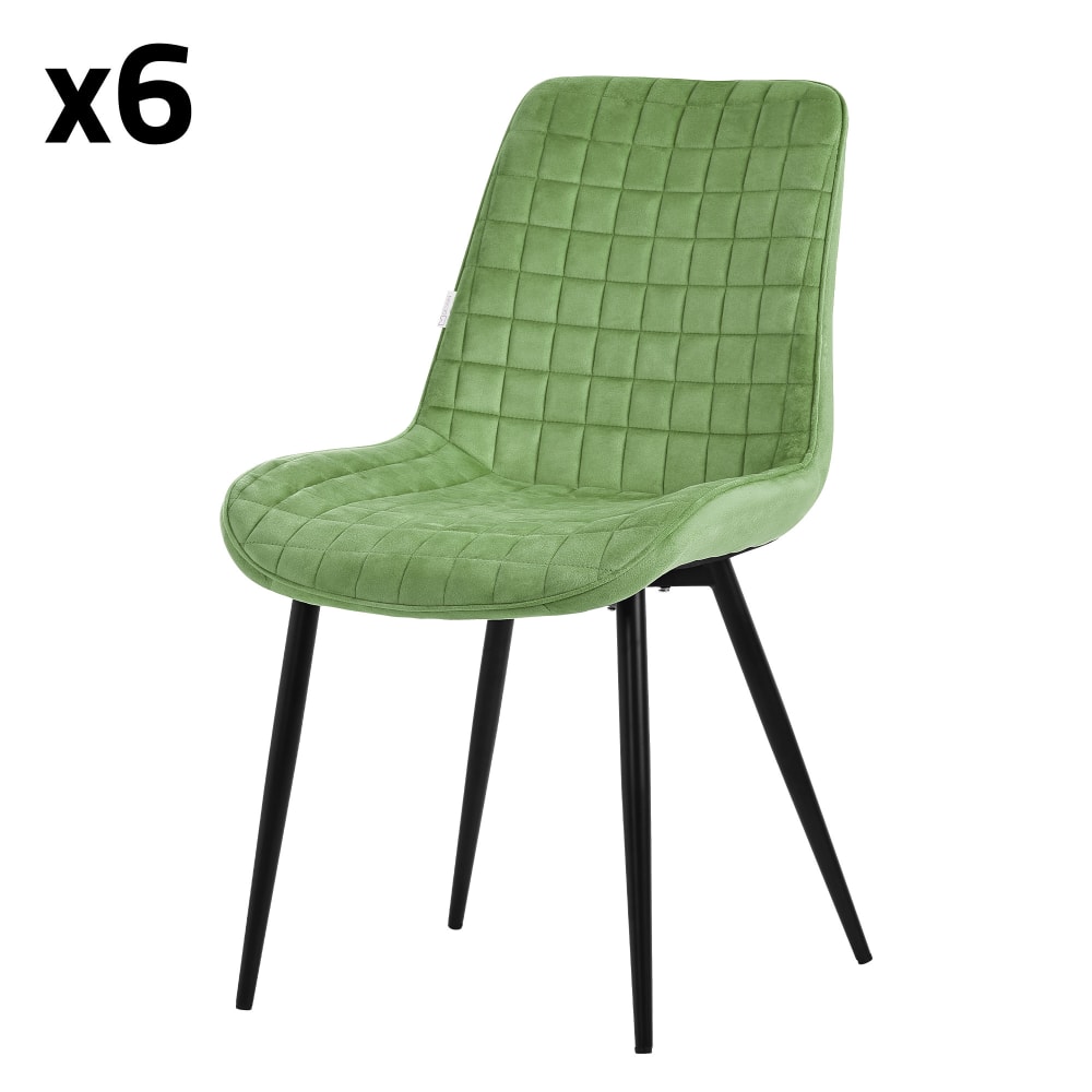 Lot de 6 chaises salle