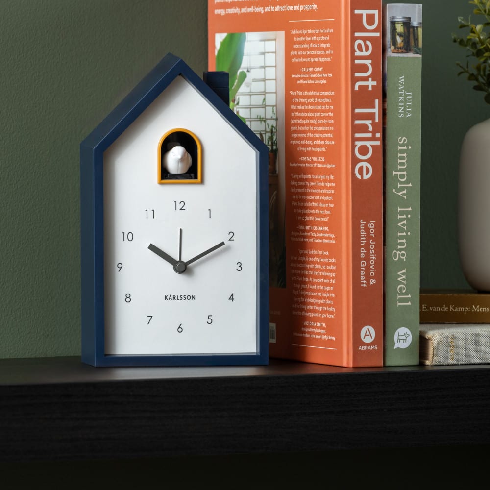 Réveil thermoplastique bleu 12x6x20cm - Maisons du Monde