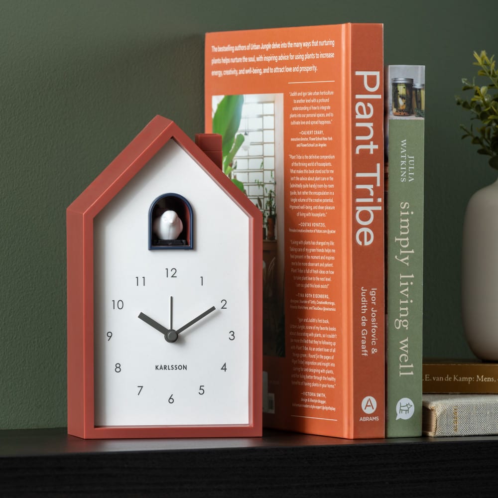 Réveil thermoplastique rouge 12x6x20cm - Maisons du Monde