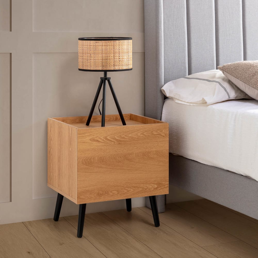 Nachttisch 1 schublade Eichenfarbe - Maisons Du Monde